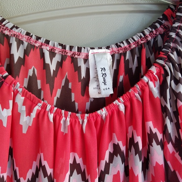 Multi Colored Peasant Blouse - Picture 2 of 2